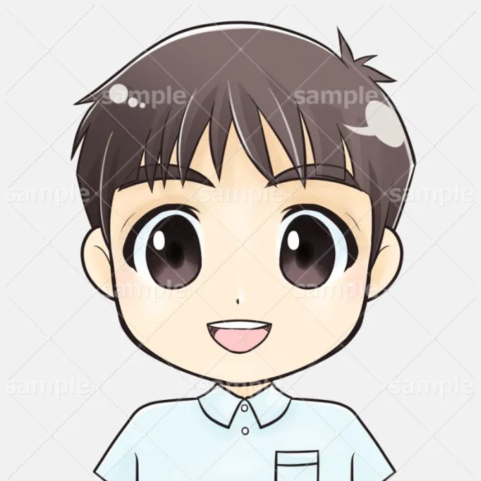 元気な男の子のイラスト