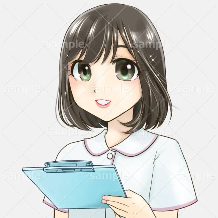 かわいい看護婦さんのイラスト