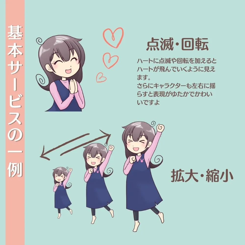 動くアイコン(GIFアニメ)の素材
