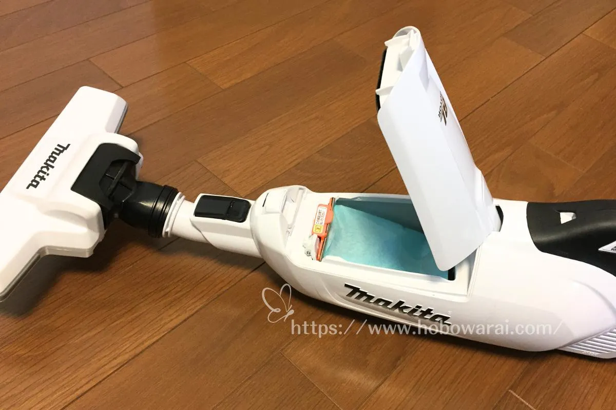 マキタの掃除機 紙パック式の充電式クリーナ(CL285FD)の画像