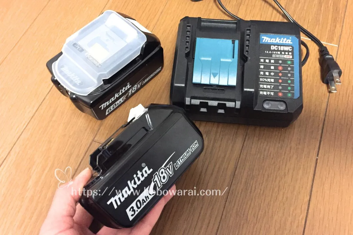 マキタの18Vバッテリの画像