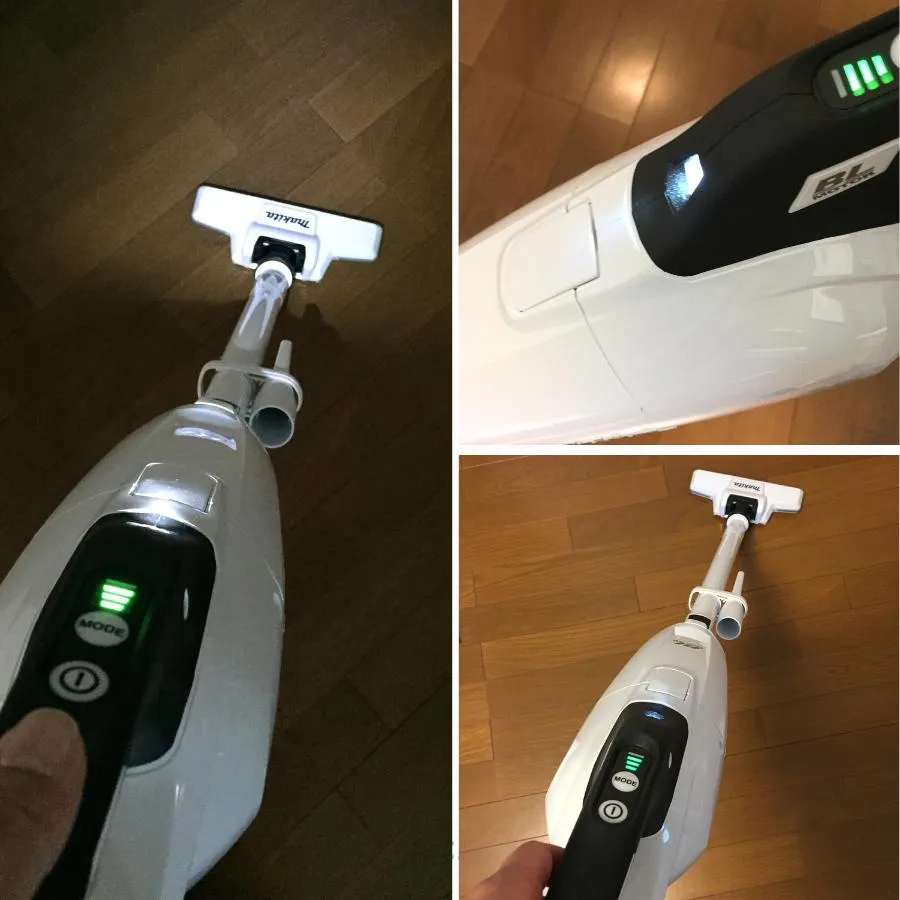 マキタの掃除機 紙パック式の充電式クリーナ(CL285FD)の画像
